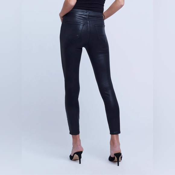 NWT, L’Agence Margot Coated Jean, Size 25, Black Coated - Picture 11 of 16